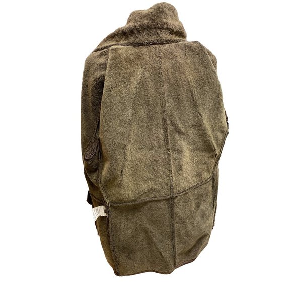 100% Authentic Salvatore Ferragamo Men's Lamb's Shearling Brown Jacket sz50 - Picture 13 of 16